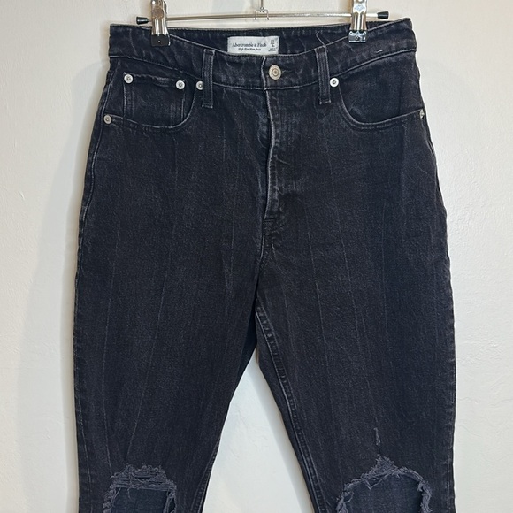 ABERCROMBIE & FITCH HIGH RISE MOM JEAN CURVE LOVE 27/4 - Picture 3 of 8